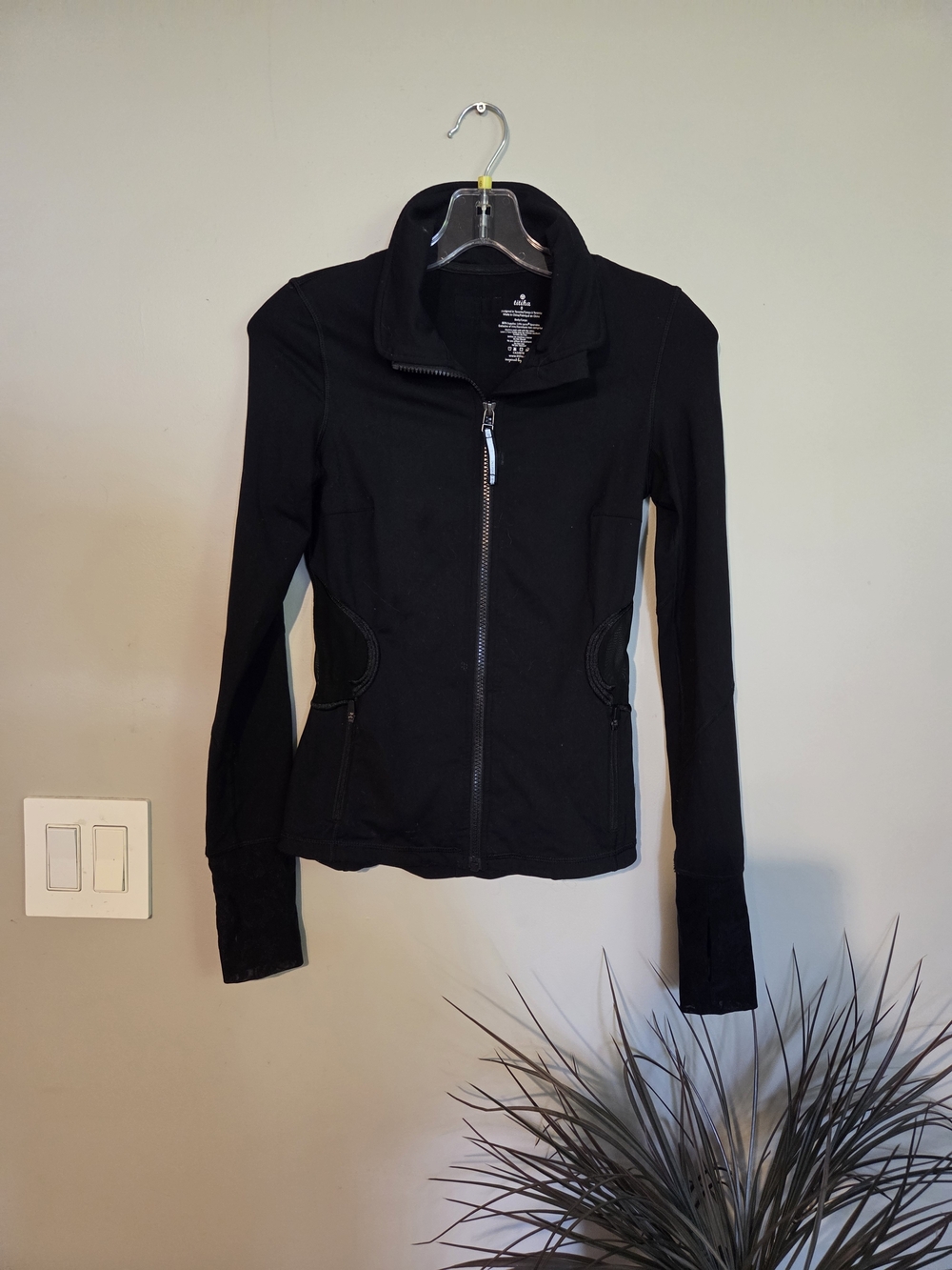 Black Women's Zip-Up TITIKA Jacket - Stylish Everyday Layer